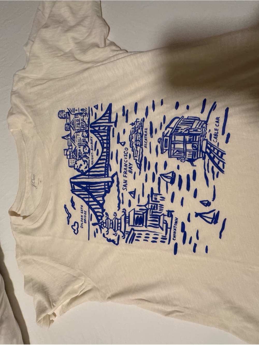 J. Crew White & Black Graphic Short Sleeve Tee Bundle Look - Picture 10 of 11